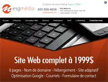 Tablet Screenshot of esgmedia.com